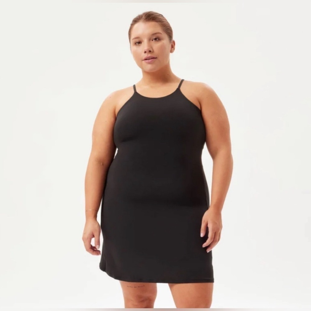 Girlfriend Collective Naomi Float Skort Workout Dress Black Size 4X